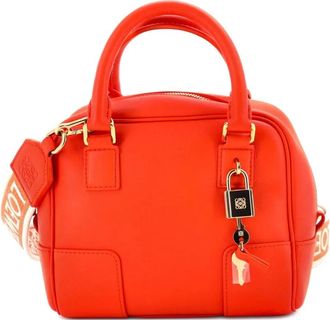 Loewe Amazona Square Bag Leather 16 satchel - Oranje