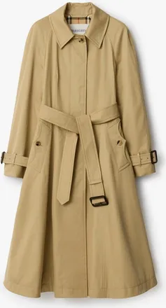 Burberry Long Gabardine Ellingham Fit-and-flare Car Coat