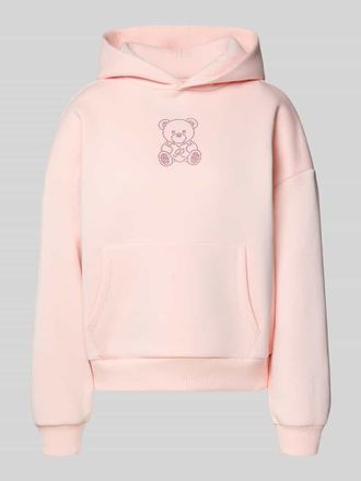 Review Hoodie mit Kapuze in Rose, Gr&ouml;&szlig;e XL