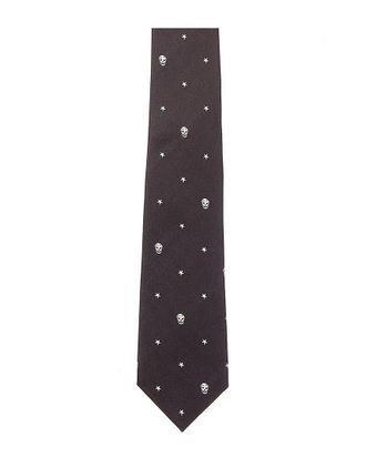 Alexander McQueen Alexander Mcqueen Stars & Skulls Silk Tie
