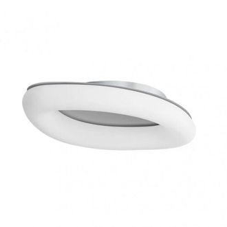 Fabrilamp Fabrilamp - Plafon Paris 60w 3000-4000-6500k Blanco/plata 5100 Lm 12x73x47 Cm C/remoto, Memoria Y Reg.intensidad