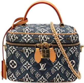 Louis Vuitton Pre-owned Canvas Pouch - Dames - Vintage Mini Tas - Blauw - ONE Size - Vintage