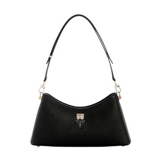 Guess Tassen, Dames, Zwart, ONE Size, Leer, Patsie Schoudertas