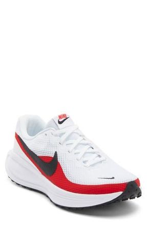 Nike Revolution 8 Running Shoe in White/Black/University Red at Nordstrom Rack, Size 10.5