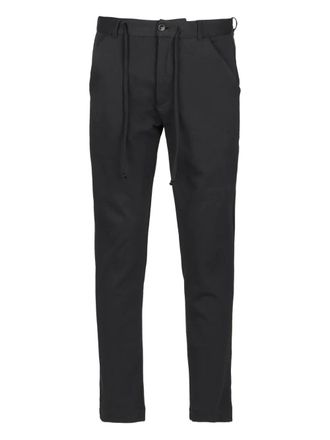 Hannes Roether drawstring tailored trousers - Black