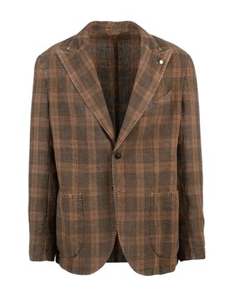 L.B.M. 1911 Beige Linen Jacket