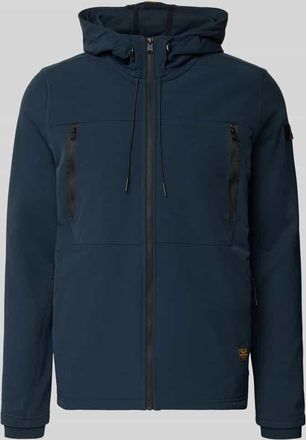 PME Legend Regular Fit Sweatjacke mit Reißverschlusstaschen in Marine, Größe XXXL