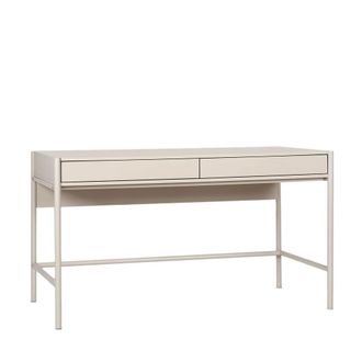 Klast Mesa escritorio efecto madera gris perla 120 cm x 78 cm