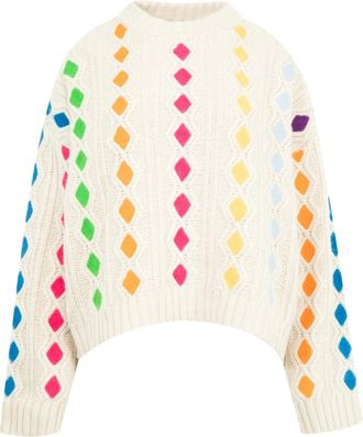 Mira Mikati Maglione Harlequin - Toni neutri