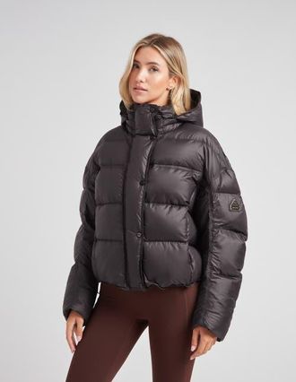 JACK1T Cloud Boss Hooded Puffer Jacket in Black at Nordstrom, Size X-Small