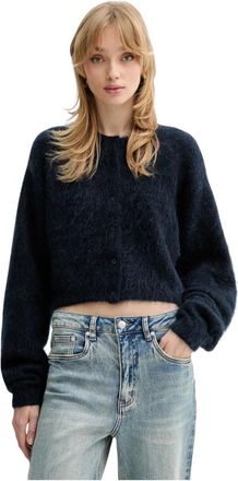 Gestuz Truien & Vesten, Dames, Blauw, M, Wol, GZdebbie Cardigan