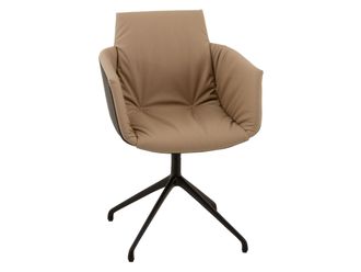 Schubiger M&ouml;bel Stuhl Lui Kiesel-Schwarz