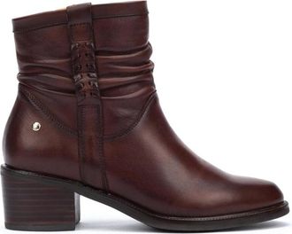 Pikolinos Bacarot Enkelboot - Dames - Laarzen met Hak - Bruin - 42 EU - Leer - Schoenen
