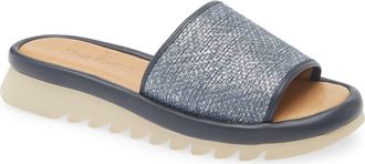 The Flexx Wilma Slide Sandal in Navy/Navy Holly/Nappa at Nordstrom, Size 7.5Us