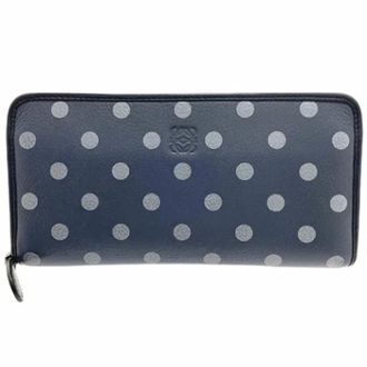 Loewe Pre-owned Wallets, female, Blue, Size: ONE SIZE Pre-owned Leather wallets