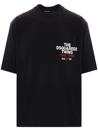Dsquared2 logo-print T-shirt - men - Cotton - S - Black