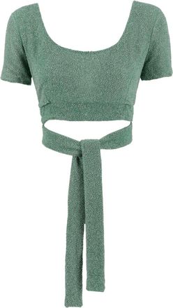 Fendi Top con decorazione - Verde