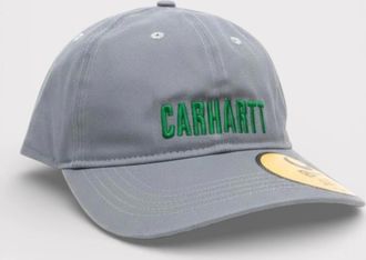 Carhartt Work in Progress Mens Carhartt Logo Embroidered Cap Pale Jade - Size: O/S