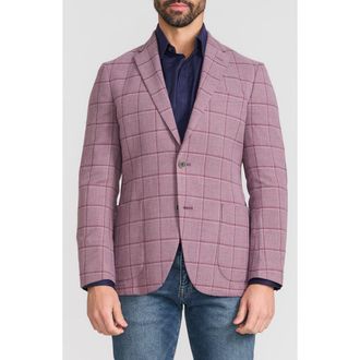 Ibiza Lifestyle Windowpane Sport Coat in Lavender at Nordstrom Rack, Size 42 Regular