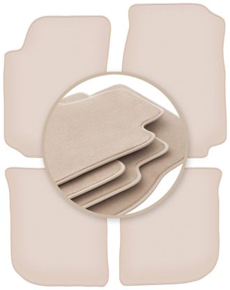 OEM Alfombrillas Beige Premium Para: Audi A6 C4 Sed&aacute;n, Familiar, Avant 1994-1997