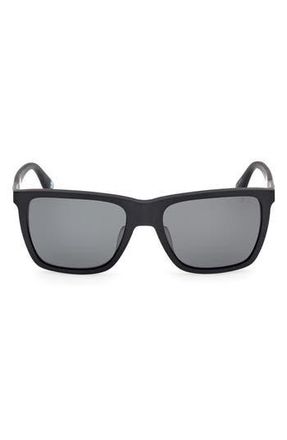 BMW 56mm Sunglasses in Matte Black /Smoke at Nordstrom Rack