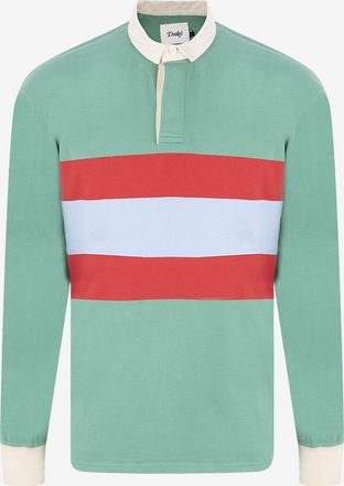 Drake's Jersey-Polohemd mit mittigen Streifen Rugby Shirt