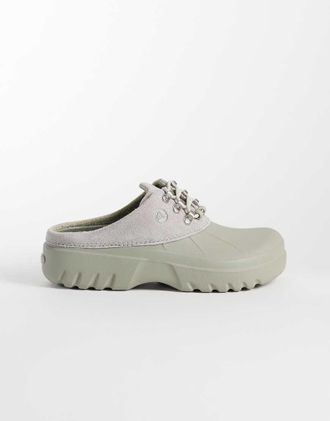 Crocs Axle sabot in camoscio grigio elefante