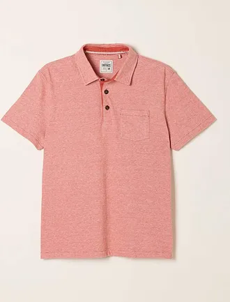 FatFace Elm Stripe Polo - Rust