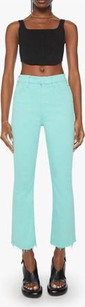 Mother Hustler Ankle Fray Jeans In Cascade