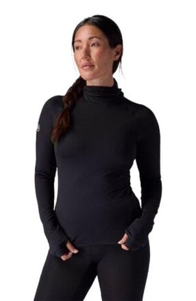 Backcountry Pines Micrrid Ultra-Lt Baselayer Balaclava Top - Womens in Black at Nordstrom, Size X-Large