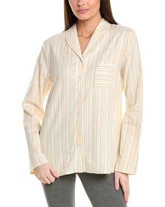 Hanro Hanro Loungy Nights Shawl Collar Cotton Shirt