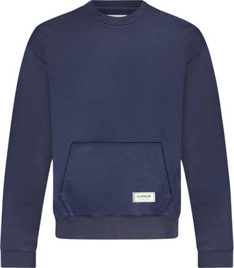 Flaneur Flâneur, Heren, Sweatshirts & Hoodies, Blauw, Maat: XL Katoen