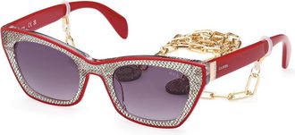 Guess GU7873 69B Womens Sunglasses Red Size 53
