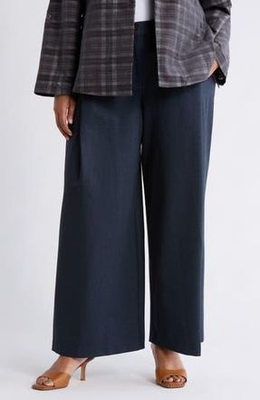 Democracy AbSolution Skyrise Pleated Wide Leg Pants in Indigo at Nordstrom Rack, Size 22 W