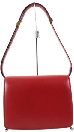 Celine Pre-owned Vintage Schoudertas - Dames - Vintage Schoudertas - Rood - ONE Size - Leer - Vintage