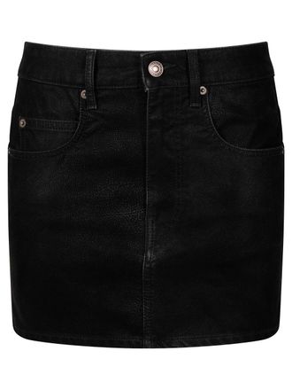Isabel Marant Kimmy Faux Leather Miniskirt