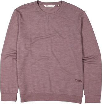 Mons Royale Horizon Merino Crew Merinopullover f&uuml;r Herren | braun/rosa