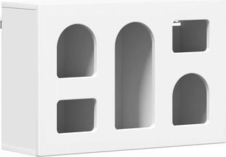 vidaXL Mueble Colgante Con Estante Elst Blanco 60 X 20 X 40 Cm Vidaxl