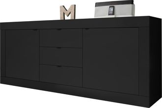 Inosign Sideboard »Basic Breite 210 cm, Kommode 2 Türen, 3 Schubkästen, Anrichte,« Metallgriff, moderne Rahmenoptik, viel Stauraum, Farbauswahl