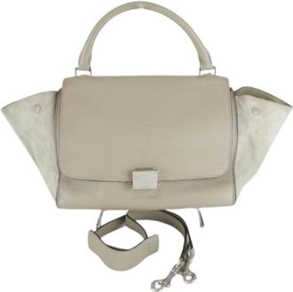 Celine Pre-owned Handbags, female, Beige, Size: ONE SIZE Pre-owned Vintage Shoulder Bag
