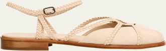 Hereu Ranya Braided Suede Sandals