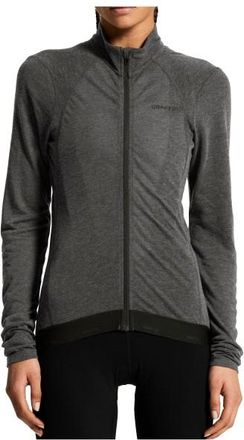 Craft Bike Subz Wool L/S Jersey Velotrikot f&uuml;r Damen | grau/schwarz