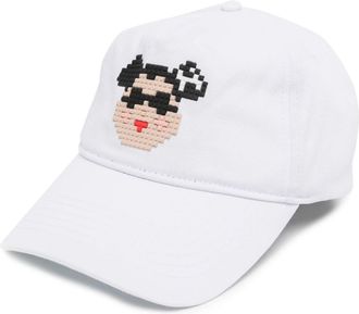 Mostly Heard Rarely Seen Double C Bear baseball cap - men - Cotton - One Size - White