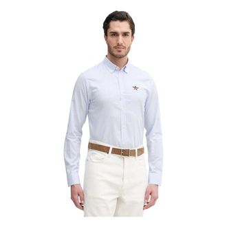 Aeronautica Heren, Overhemden, Blauw, Maat: 2XL Katoen