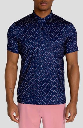 Redvanly Hyndford Floral Polo in Midnight Navy at Nordstrom, Size Xx-Large