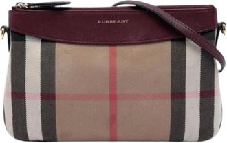 Burberry Pre-owned Peyton Crossbody Tas - Dames - Vintage Schoudertas - Veelkleurig - ONE Size - Leer - Vintage