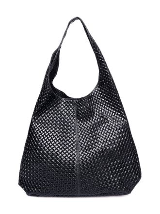 Luisa Vannini Zwart Rundleer Tas