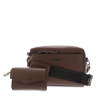 DKNY Unisex Tate Crossbody Bag (Brown) - One Size