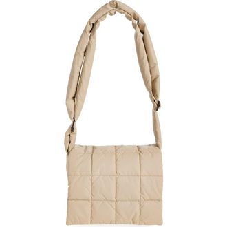 VeeCollective Porter Quilted Recycled Nylon Messenger Bag in Yellow at Nordstrom Rack