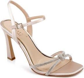 Badgley Mischka Madison Ankle Strap Sandal in Champ Sati at Nordstrom Rack, Size 5.5